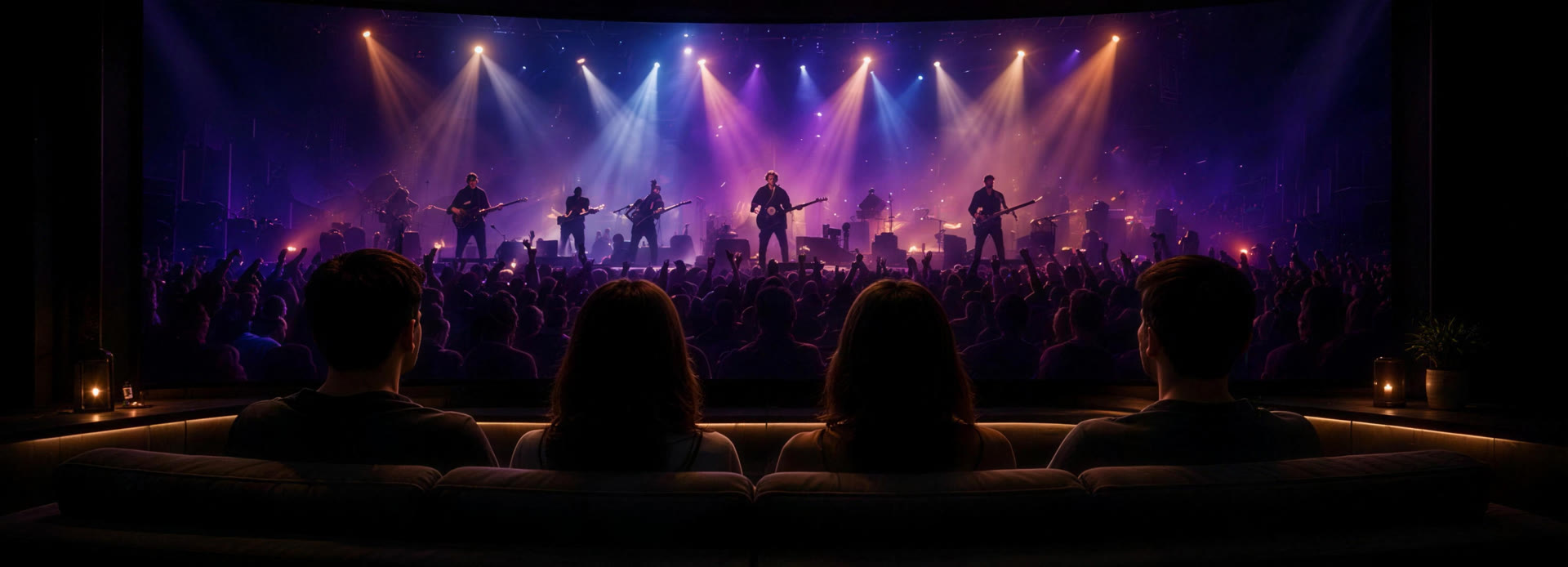 A live concert on the screen
