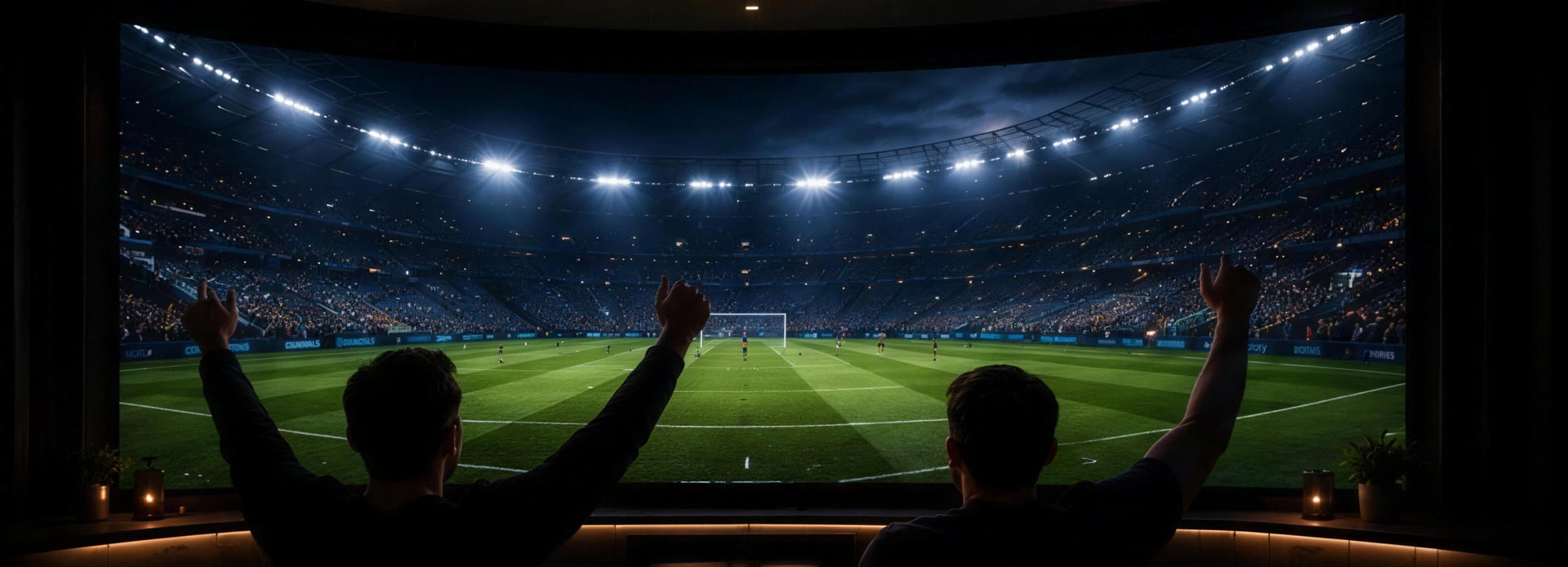 Live football filling the screen